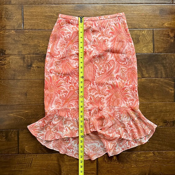 Vintage Banana Republic Patterned Y2K Midi Skirt - Picture 13 of 14